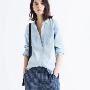 Madewell slim fit chambray